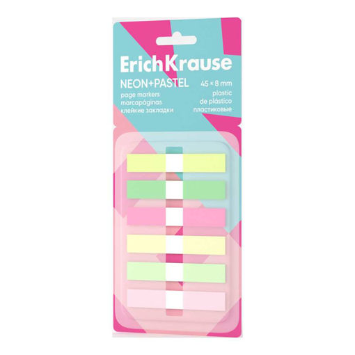 Picture of EK PLASTIC PAGE MARKER NEON+PASTEL 45X8MM